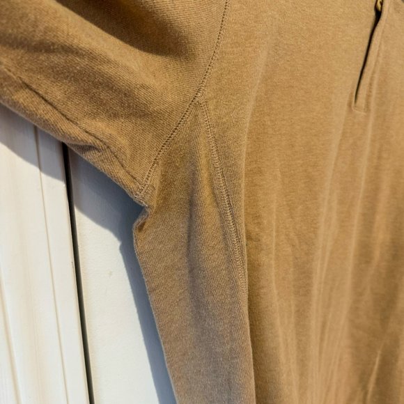 Vineyard Vines Tan Cotton Quarter Zip Pullover Sweater - Size Large - Picture 5 of 10